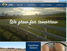 Tablet Screenshot of krehereggs.com